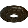 thumbnail image 3 of Ekena Millwork 12 1/8"OD x 3 5/8"ID x 7/8"P Nadia Ceiling Medallion (Fits Canopies up to 4 7/8"), Hand-Painted Bronze, 3 of 8
