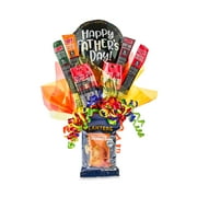 Candyblossom Father's Day, Gift Basket, Planters Peanuts 4oz. Base, Beef Jerky