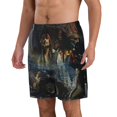 thumbnail image 2 of Pirates of the Caribbean Mens Swim Trunks Quick Dry Board Shorts with Mesh Lining, Hawaii Beach Shorts Swimwear Bathing Suits, 2 of 7
