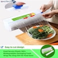 thumbnail image 2 of Innotech SC Plastic Cling Wrap Dispenser with Slider Cutter – Refillable Food Wrap Stretch Clear Film 11.8 Inch x 1198 Ft (Cutting Box + Cling Film), Easy Cut & Storage for Kitchen or Catering Use, 2 of 7