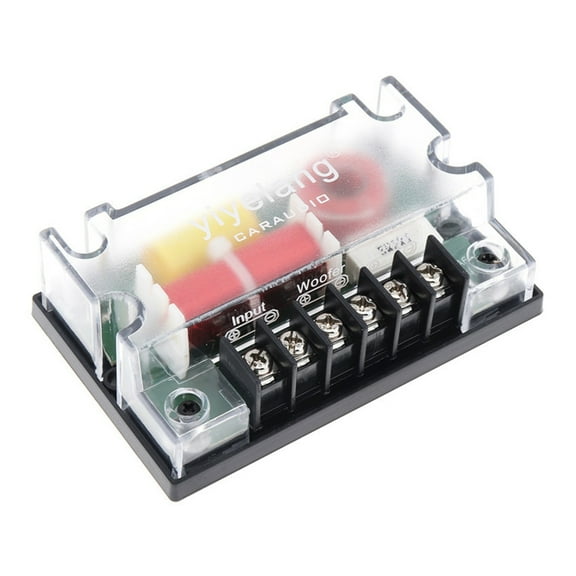 2 Pack 4Ohm 200W 2 Way Crossover Passive Car Tweeter Car Crossover 2 Way