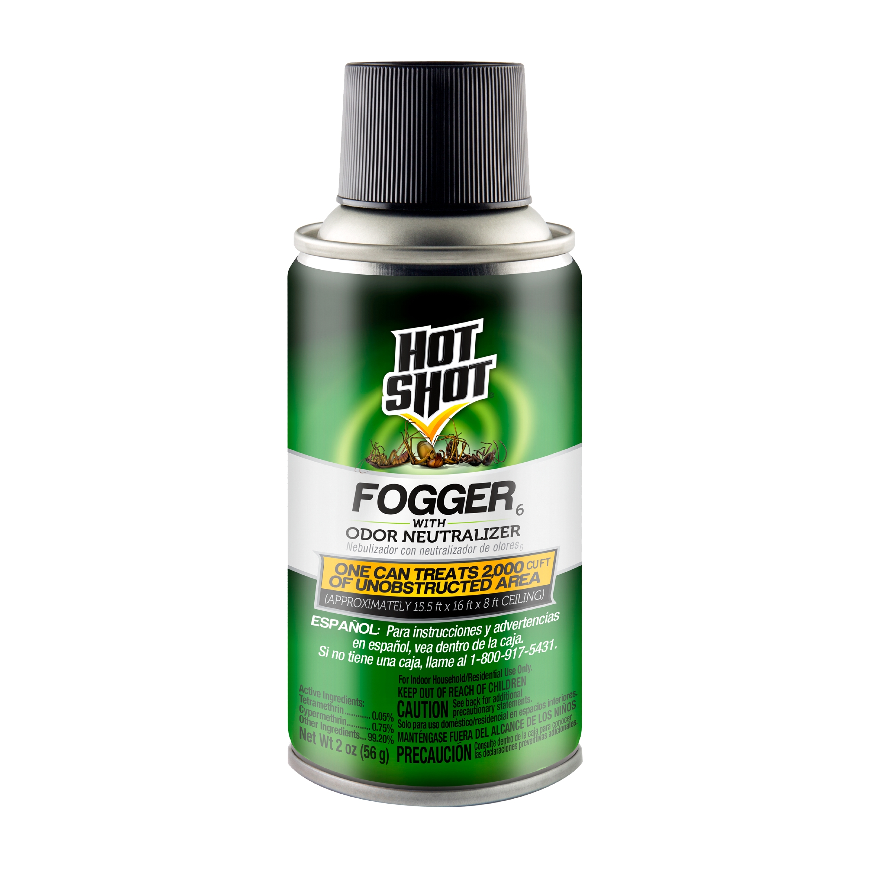 Hot Shot Fogger with Odor Neutralizer, Kills Roaches, Ants, Spiders & Fleas Pack of 6 - image 3 of 11