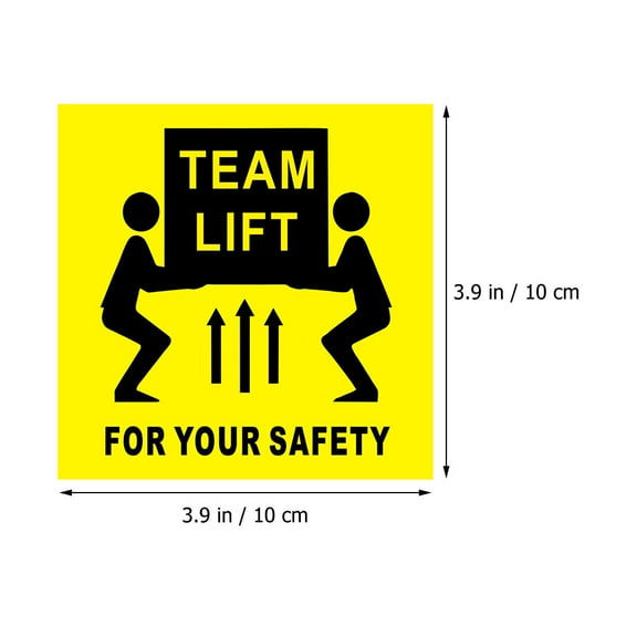 Toyandona Self-Adhesive Team Lift Sticker, Yellow Copper Material for Shipping, 200Pcs