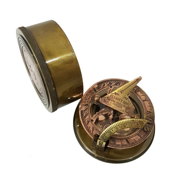 CollectiblesBuy Antique Brass Navigational Compass Ship Sailor Device Nautical Handmade Compass 3 Inches, 2.5 inches height