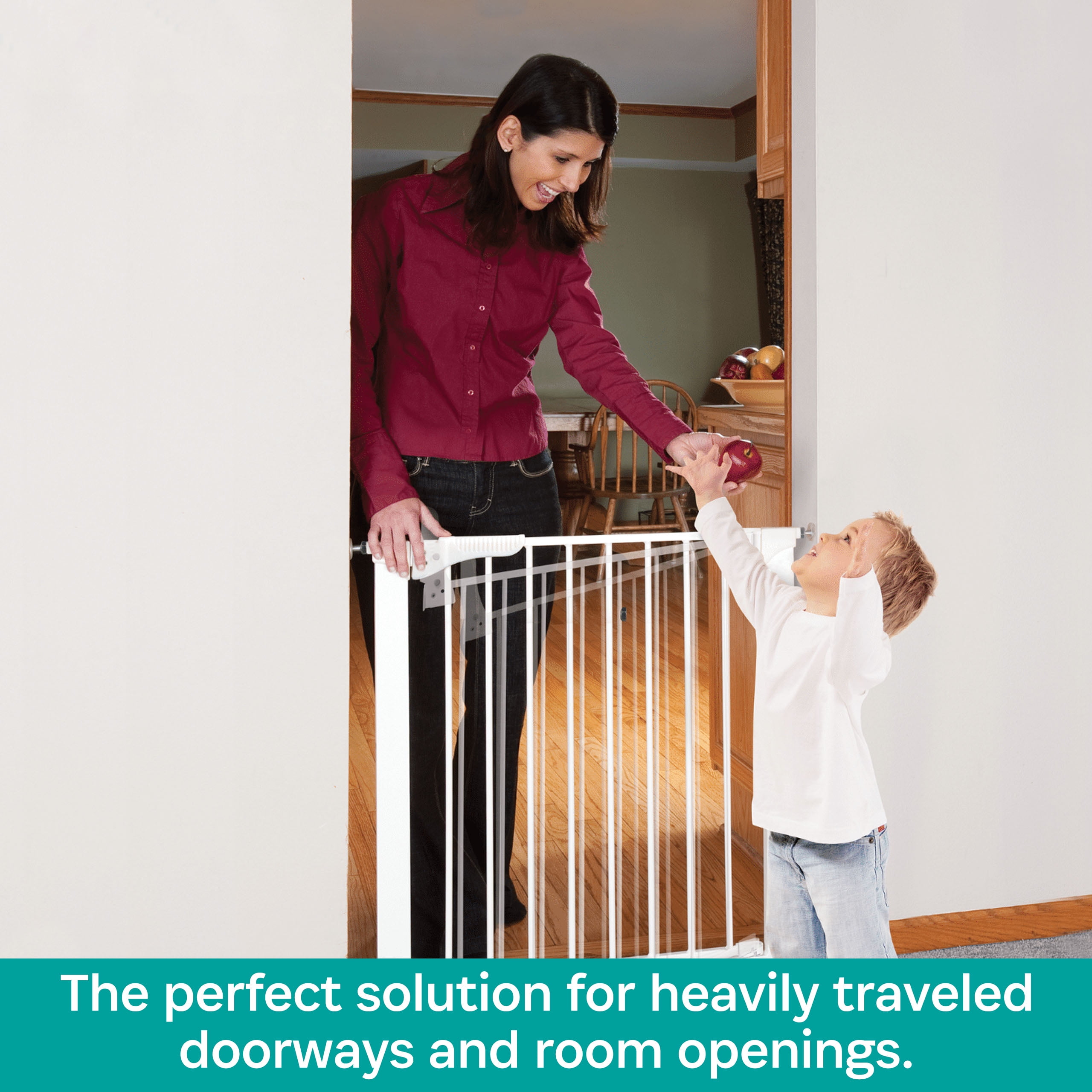 KidCo Gateway Pressure Plus for Child Safety, White