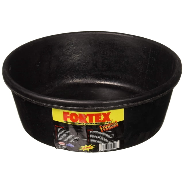 Sartén de goma Pet Feeder Fortex de 4 cuartos de galón resistente a grietas