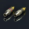 thumbnail image 2 of Speaker Cables to RCA Plugs Adapter, 2-Channel (1 Foot), 2 of 5