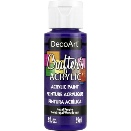 UPC: 0766218005762 | DecoArt Crafter s Acrylic All-Purpose Paint 2oz-Regal Purple