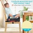 thumbnail image 3 of Toddler Booster Seat Chair Booster Seat With Adjustable Belt And Fastening Strap Non Slip Booster Seat Cushion Cute Kid Booster Seat For Dining Table Toddler Kids, 3 of 5