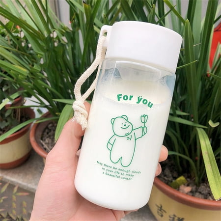 

Water Bottle Leak Proof Travel Mugs Cute Portable Fitness Water Jug