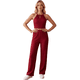 thumbnail image 1 of Conjunto Elegante de 2 Piezas para Mujer, Top Halter y Pantalón de Corte Recto, Look Sofisticado y Moderno, 1 of 5