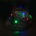 thumbnail image 4 of UDIYO Jazz Hat Glowing Sequins LED Portable Shining Hat for Performance, 4 of 7