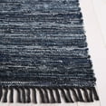 thumbnail image 3 of SAFAVIEH Rag Rug LACEWORK Distressed Runner Rug, Navy/Black, 2'3" x 8', 3 of 7