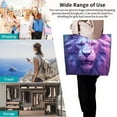thumbnail image 4 of Yiaed Cool Lion Head Print Handbag for Women Tote Purse Shoulder Bag Large Fashion Hobo Purse Handbag Shopping Tote, 4 of 5