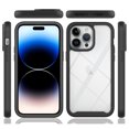 thumbnail image 5 of VALUE 3-PACK Military Grade Transparent Armor Case for iPhone 15 Pro - Black Blue Pink, 5 of 5