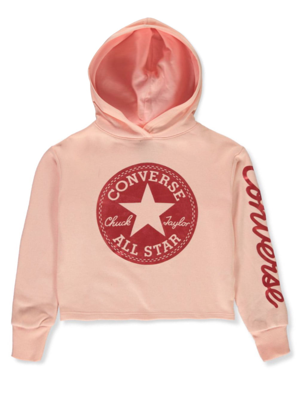 ensayo tensión alfiler Converse Girls' Metallic Hoodie - pink, 10 - 12 (Big Girls) - Walmart.com