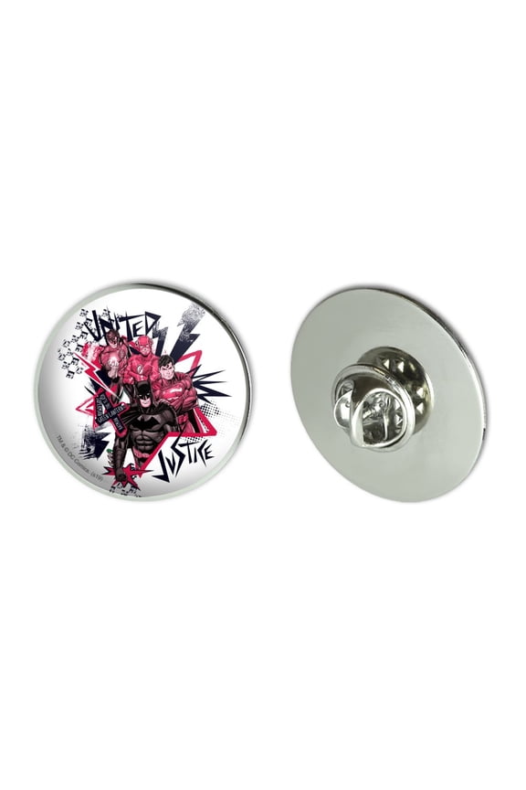 Justice League Red and Black Characters Metal 1.1" Tie Tack Hat Lapel Pin Pinback