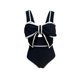 thumbnail image 5 of MKLEKYY Trajes De Baño Mujer Dos Piezas Trendy Summer Women'S Swimsuit With V Neck Hollow Design And Polka Dot For Pool And Beach Wear, 5 of 5