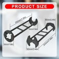 thumbnail image 3 of Multifunctional Sink Wrench, 2026 Upgraded Sink Wrench Faucet Plumbing Tool, Basin Wrench Under Sink Faucet Wrench Tight Spaces Tools for Kitchen and Bathroom, 3 of 7