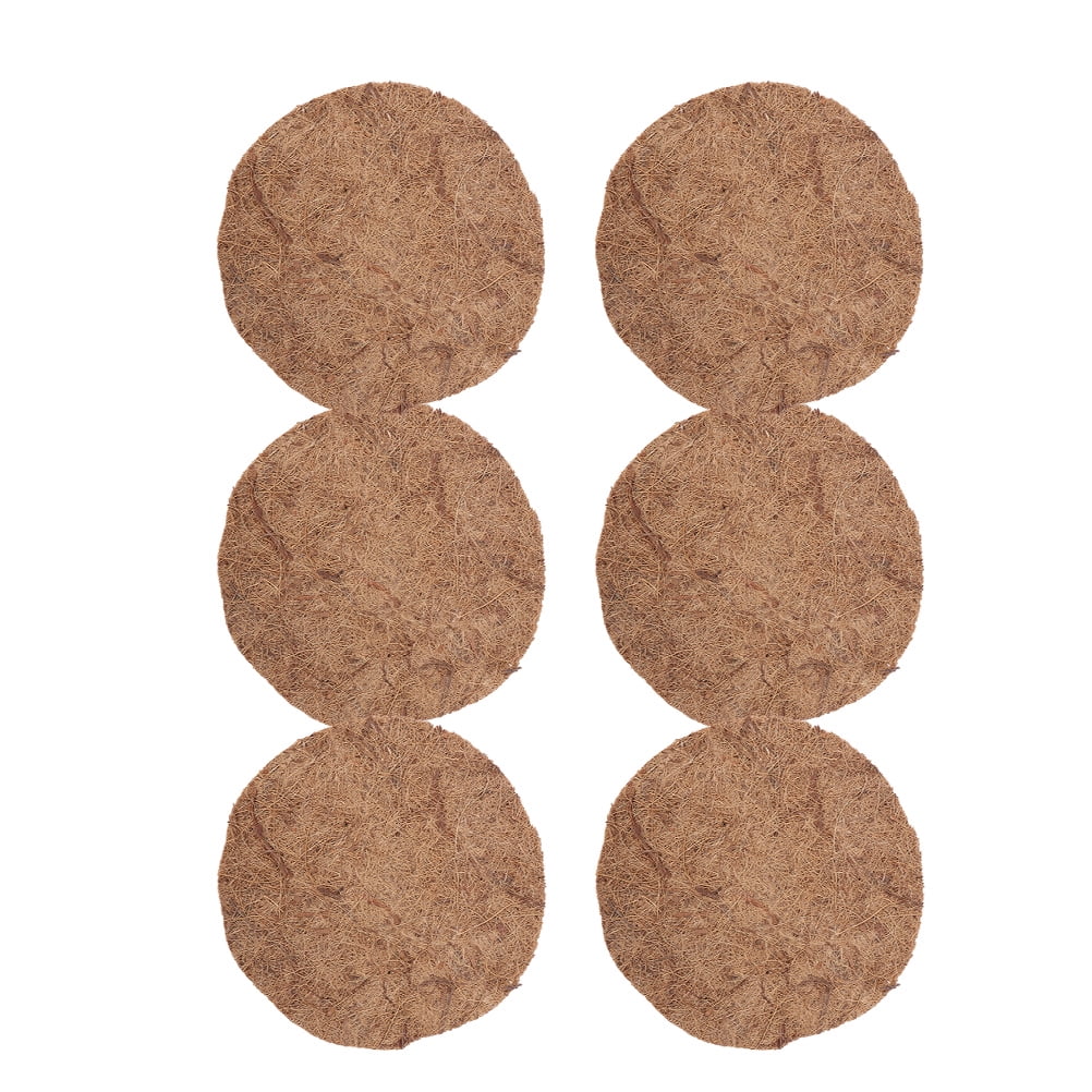 SWETRACE 6Pcs Coconut Fiber Nest Pad Brown for Pigeon Nest and Bird Breeding Use
