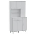 thumbnail image 1 of TUHOME Della 90 Kitchen Pantry  Engineered Wood Pantries in  White, 1 of 9