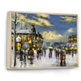 thumbnail image 2 of Designart Paris In Christmas Winter I Traditional Floating Frame Wall Art, 2 of 4