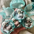 thumbnail image 4 of Original Japan Kawaii Gashapon Cute Aquarium Flocked Otter Figure Capsule Toys Anime Figurine Cute Doll Decor Gift, 4 of 5