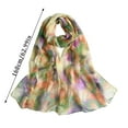 2PCS Women's Retro Colorful Printed Scarf Simple Cotton And Linen Warm