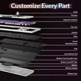 thumbnail image 4 of Keychron Q6 HE Wireless Mechanical Keyboard, 100% Full Size, QMK, 2.4GHz/Bluetooth/Wired, Hot-Swappable Gateron Magnetic Switches, Shell White – Mac/Windows, 4 of 7
