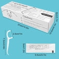 thumbnail image 2 of 500 Count Individually Wrapped Floss Picks, Disposable Mini Travel Size Dental Flossers, Bulk Individual Floss Sticks for Hotel Office Car Guest Bathroom On-The-Go Oral Care Teeth Clean, 2 of 4