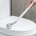 thumbnail image 4 of Bxaolu Golf Toilet Brush, Toilet Cleaning Brush, Flexible Bendable Silicone Long Handled Toilet Brush, 360° Deep Toilet Bowl Cleaning Brush,Quick Drying Toilet Brush for Bathroom with Holder, 4 of 7