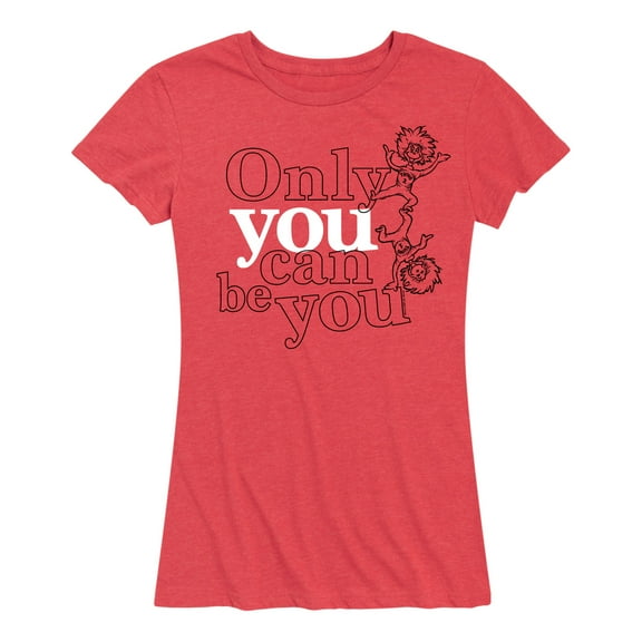 Dr. Seuss - Thing One and Thing Two Only You Can Be You - Women's Short Sleeve Graphic T-Shirt