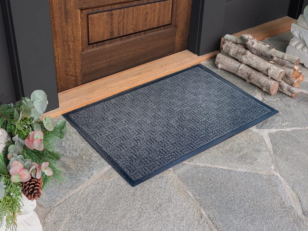 Envelor Front Door Mat Indoor Outdoor Entrance Doormat Non Slip Durable Floor Mat for Entry Mat Kitchen Rugs Home Decor Rugs Heavy Duty Mat Welcome Mat, 24 x 36 Inches, Black