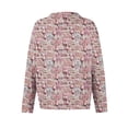 thumbnail image 5 of WTOBBY Women's Christmas Themed Print Cardigan, Christmas Knit Sweater for Fall and Winter, Long Sleeve Pullover with Cute and Fun Patterns,Watermelon Red M, 5 of 6