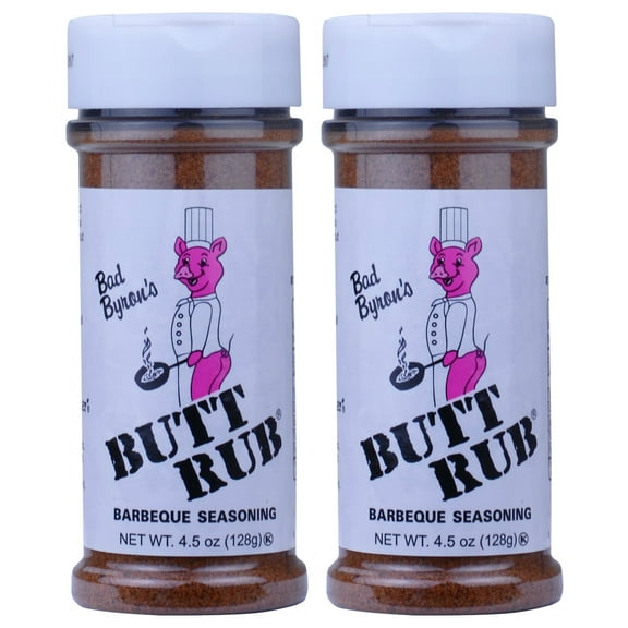 Bad Byrons Butt Rub Barbecue HYZ01 Seasoning 4.5 Ounce - Pack 2