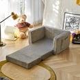 thumbnail image 6 of YINIX Flip-Out Chair 2-in-1 Convertible Sofa to Lounger, Kids Couch Bed with Pocket for Toddler Girls Boys, Gray, 6 of 9
