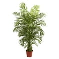 thumbnail image 2 of Nearly Natural 6.5ft. Areca Palm Tree (Indoor/Outdoor) Plastic Artificial Plant, Green, 2 of 6