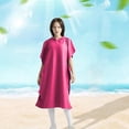 thumbnail image 2 of Playa Surf Poncho Secado Rápido Baño Vela Surf Surfers L XL Rosa Rojo Sunnimix Capa de playa, 2 of 8