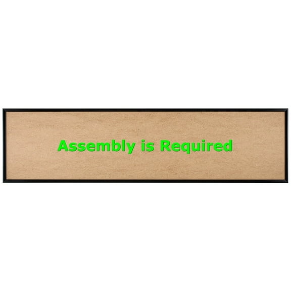 Quadro Frames 8x31 inch Picture Frame, Black, Style P375-3/8 inch Wide Molding