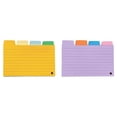 thumbnail image 1 of Colored index Cards 3X5, Lined Ruled Note Cards with Tabs, Thick Paper for Study, Home Organization, and Flash Cards, 200 Pack (Yellow, Purple), 1 of 7