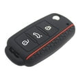 thumbnail image 3 of Silicone Key Fob Cover Jacket Protector Holder Key Protection Case Car Key Holder Protector Black Expression, 3 of 8