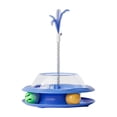 thumbnail image 2 of Interactive Cat Toy with Treat Dispenser, Transparent Track & Tumbler Ball, Feather Teaser with Bell for Self-Play and Mental Stimulation, 2 of 6