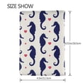 thumbnail image 3 of Pofeuu Seahorses and Hearts Print Travel Document Organizer Passport Holder Men Women for Family (6.5 in x 4.5 in),Wallet Holder Credit Card Clutch Bag Case, 3 of 5