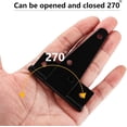 thumbnail image 3 of NOGIS 6 Pack 2 Inch T Strap Hinges, Shed Door Hinges, T-Strap Gate Hinges, Heavy Duty Black Outdoor Tee Hinge for Wooden Fences, Barn Door Gates Hinges for Shed Door Hardware Hinges, 3 of 7