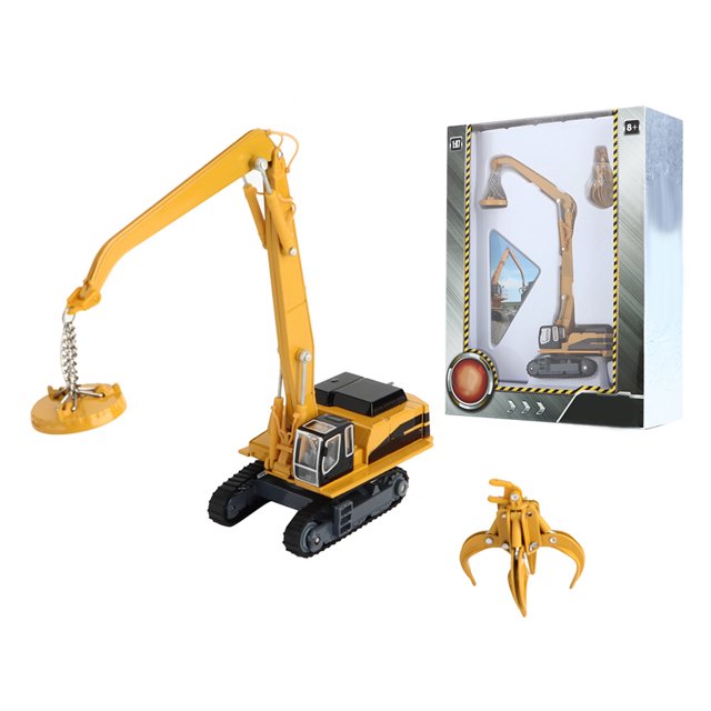 1:87 Vehículo de ingeniería de aleaciones, camión de manipulación de materiales, modelo para niños, juguete