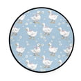 thumbnail image 2 of 36.2 Inch Round Floor Mat Small Geese and Daisies Carpet Decor Rug for Living Room Bedroom, 2 of 6