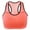 Orange, variant on Utoimkio Sports Bras for Women Plus Size High Support Large Bust Yoga Vest Sports Bras Women's Outdoor Workout Fitness Running Underwire Raceback Sport Bras