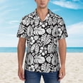 thumbnail image 4 of Balery Tropical Leaves Print Men's Hawaiian Shirts Short Sleeve Beach Shirt Relaxed Fit Vacation Button Down Shirts-Small, 4 of 9
