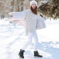 thumbnail image 2 of Ecetana Snow Boots for Women Mid-Calf Winter Boots Lace Up Non-Slip Outdoor Hiking Boots, 2 of 7