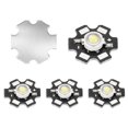 thumbnail image 1 of Uxcell Chip LED de alta potencia con placa de aluminio, base PCB tipo estrella, disipador de calor, reemplazo de chip LED, blanco frío 30000k 5, 1 of 7